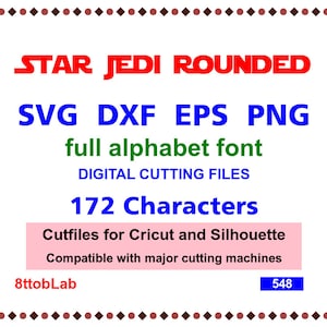 star jedi svg font alphabet eps png studio3