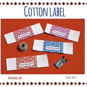 Custom clothing label cotton pois