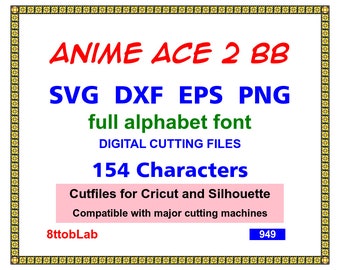 anime svg font files eps png studio3