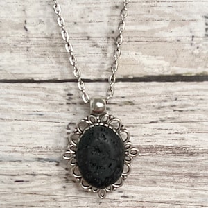 Aromatherapy Necklace - Lava Stone Diffuser, DoTerra Downline Gift, Young Living Party Favor:  w/FREE Oil Sample and FREE Shipping!