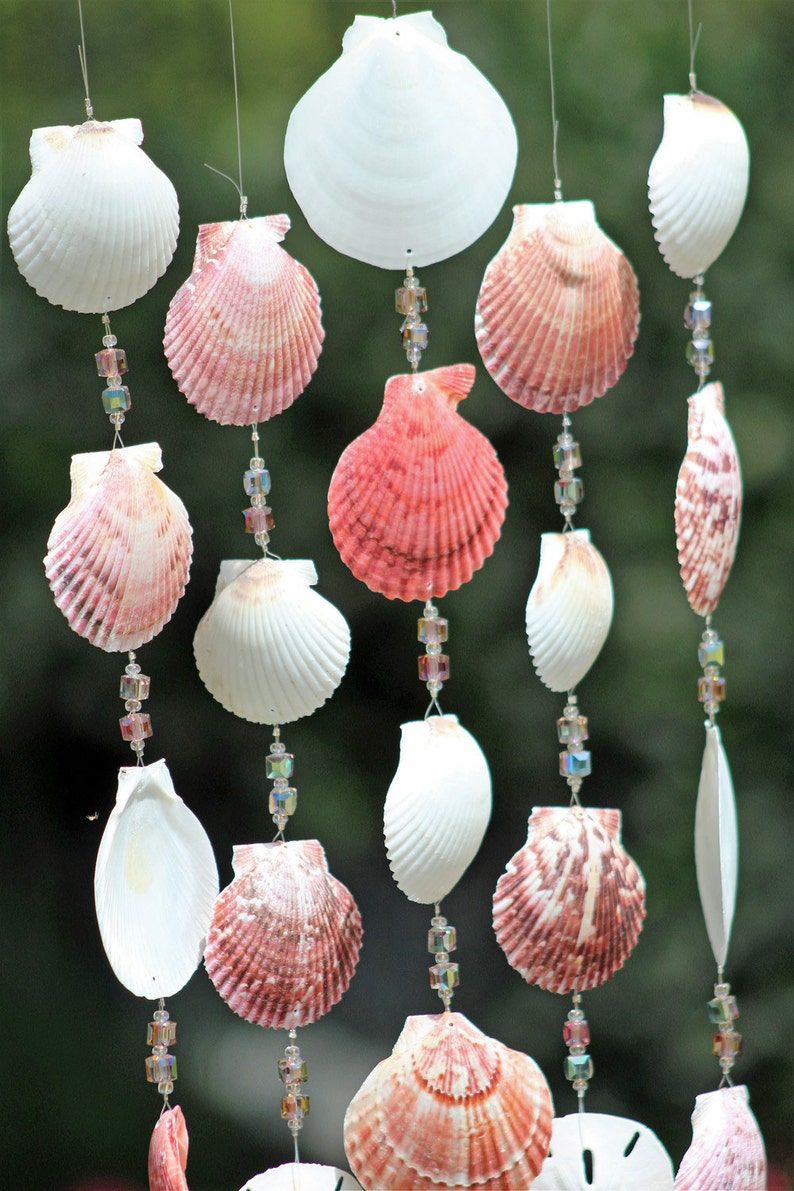 Driftwood Seashell Wind Chimes Handcrafted Wind Chimes Wind Etsy