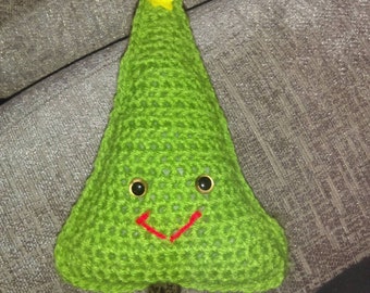 Crocheted Christmas tree plush