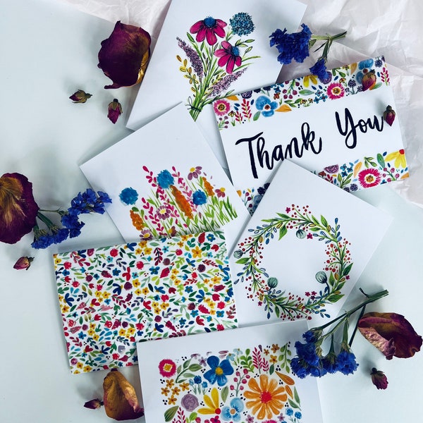 Hand Painted Watercolor Greeting Cards - Etsy