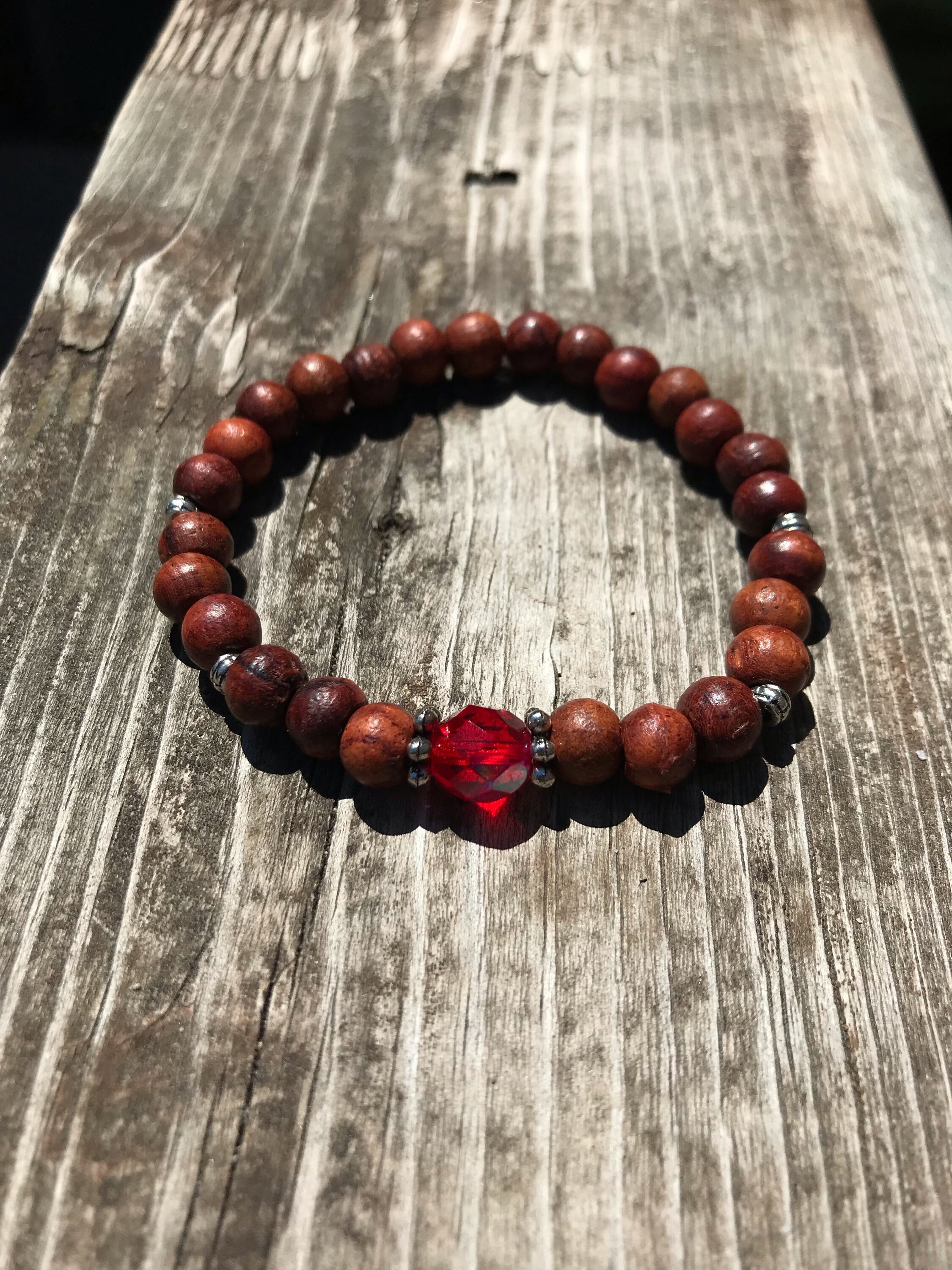 Rosewood beaded bracelets positive energy bracelets Etsy