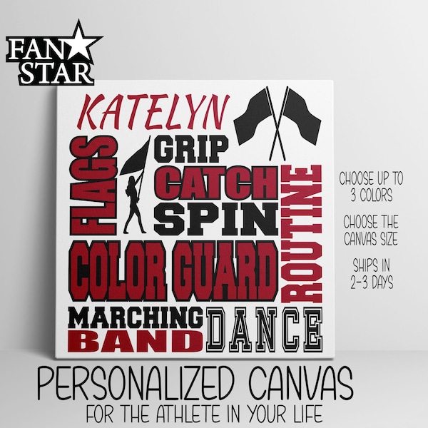 Color Guard Font - Etsy