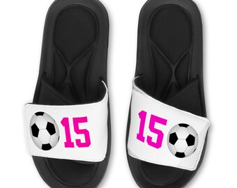 custom soccer slides etsy