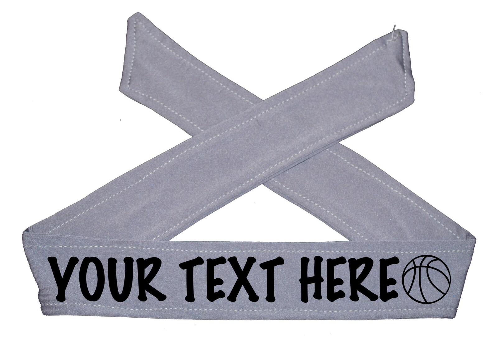 Custom TIE Headband Basketball Non Sparkle Letters Choose Etsy