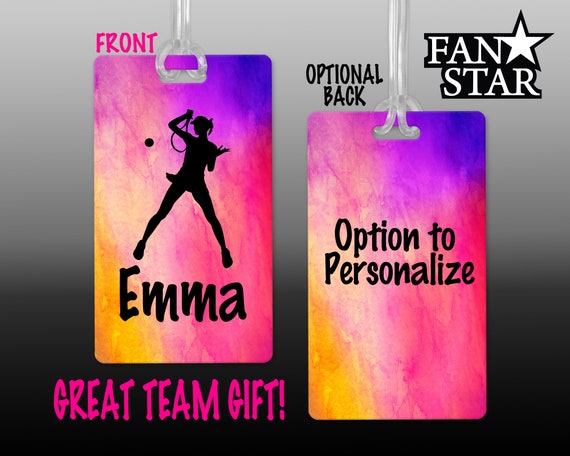 Personalized Tennis Bag Tag for Luggage 