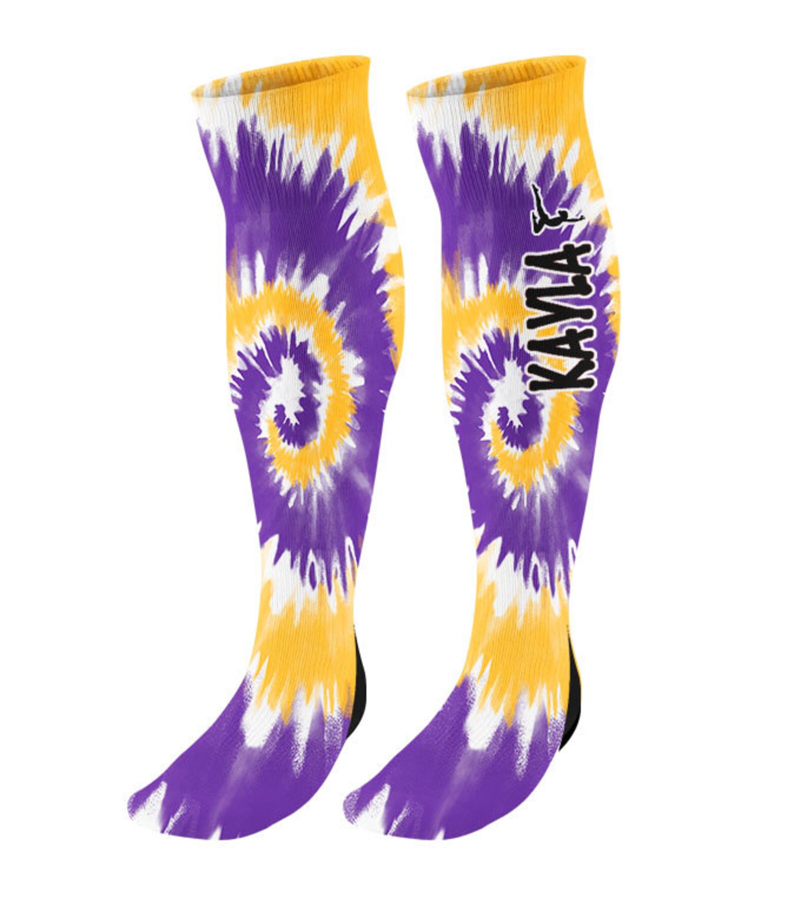 Personalized Gymnast Socks Knee High Tie Dye Custom Etsy