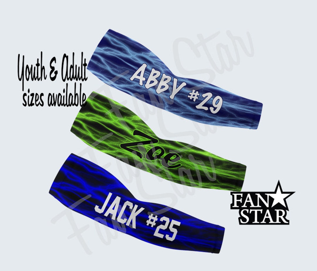 Personalized Lightning Bolts Arm Sleeve Custom Lightning Bolt