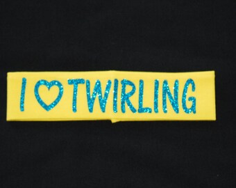 I Heart Twirling Headband