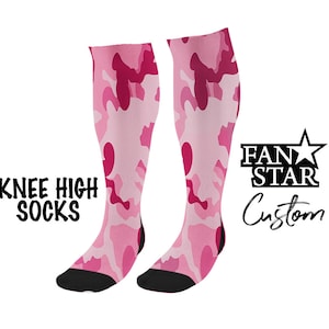 Personalisierte Camo Kniestrümpfe, Benutzerdefinierte Camo Kniestrümpfe, wählen Sie jede Farbe Camo! Super Team Sock!