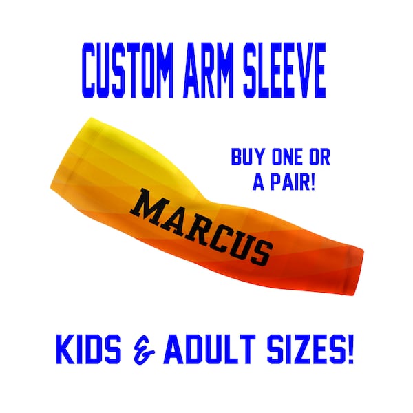 Personalized Arm Sleeve  - Custom Compression Sleeve - ABSTRACT PRISM Background - Buy Single Sleeve or a Pair!