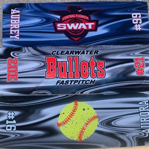 Personalized Baseball Cooling Towels Perfect for the Summer, Add Your Logo and Names, Choose Your Colors, and Design
