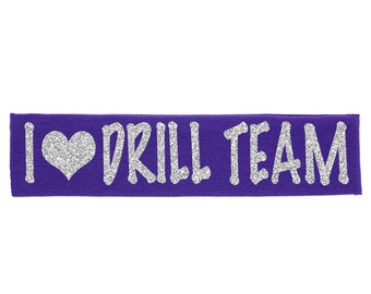 I Love Drill Team Headband