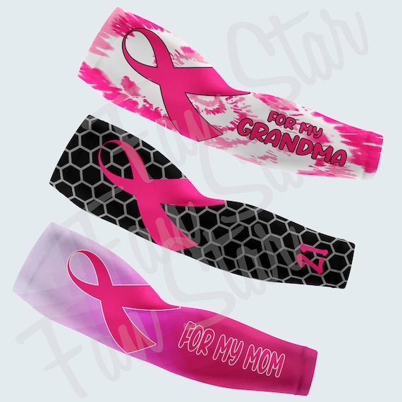 Personalized Pink Ribbon ARM Sleeve, Breast Cancer Awareness