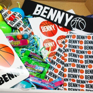 Personalized BASKETBALL Gift Box Birthday Gift Box Basketball Easter Gift Box Basketball Team Gift BOYS image 1