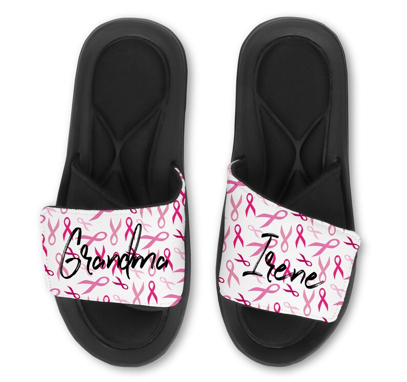 breast cancer awareness flip flops