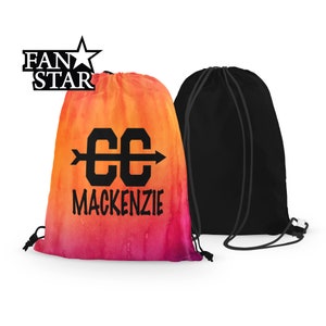 Personalized Cross Country Drawstring Bag - Custom Watercolor Drawstring Bag - Choose Your Colors, Font, and Name!!