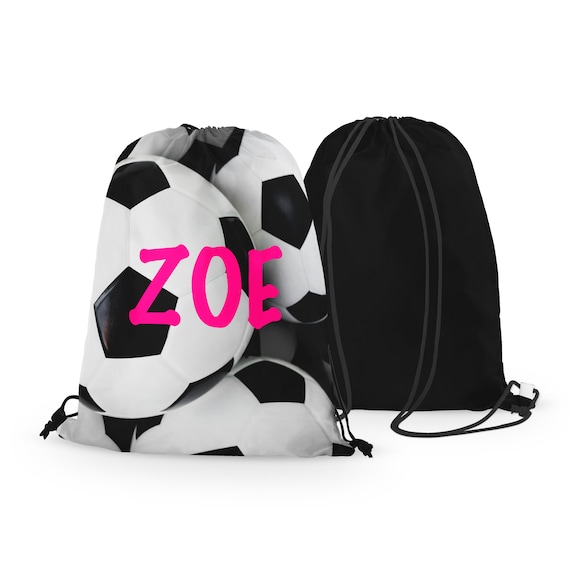 Personalized Soccer Drawstring Bag Custom Soccer Drawstring Bag