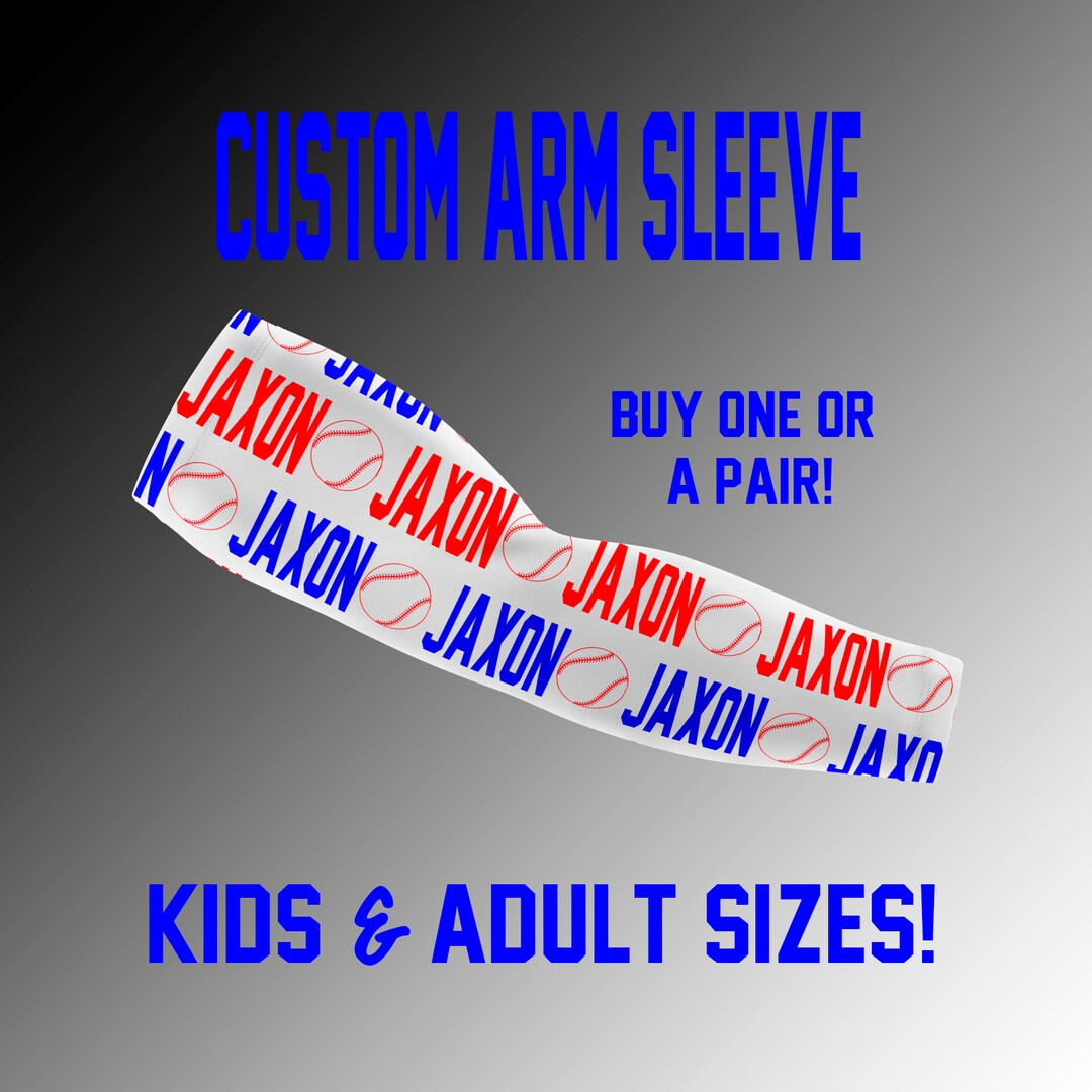 Personalized BASEBALL Arm Sleeve Custom Baseball Compression Sleeve Great Team Gift or Party