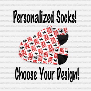 Personalized LACROSSE Socks - Custom LACROSSE Socks - Choose Your Design