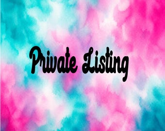 PRIVATE Listing Socks