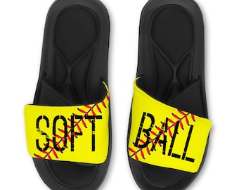 Custom Softball Slides Flip Flops Sandals - Custom Fastpitch Slides