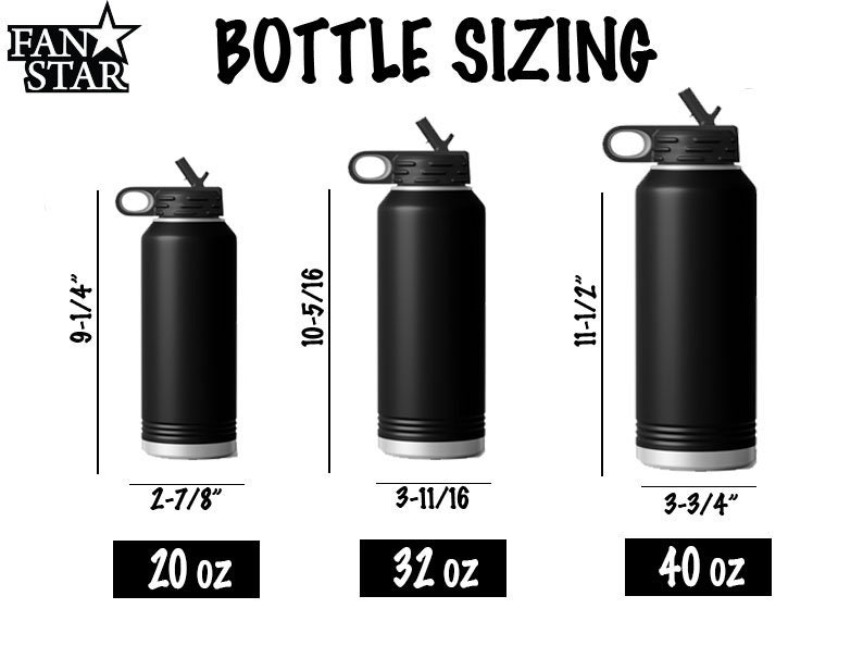 12, 20, 32, or 40 Ounce Gymnastics Coach Water Bottle Laser Engraved, Choose a Color and Size, Stainless Steel, Kids Water Bottles image 7