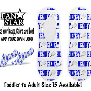 Calcetines invisibles de pickleball personalizados, calcetines de pickleball personalizados, regalo de pickleball, tobilleras de mezcla de polialgodón, se adaptan a niños y adultos