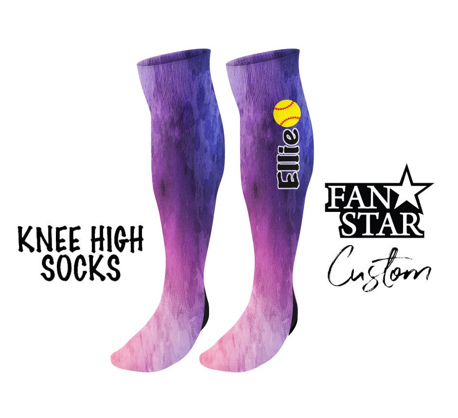Purple Knee Socks 