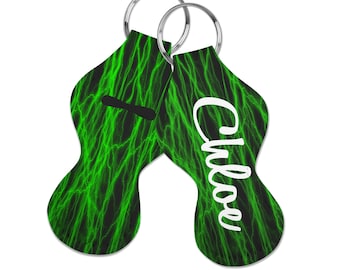 Personalized Chapstick Holder, Custom Lightning Print Chapstick Holder, Great Team Gift, Single or Bulk Orders!