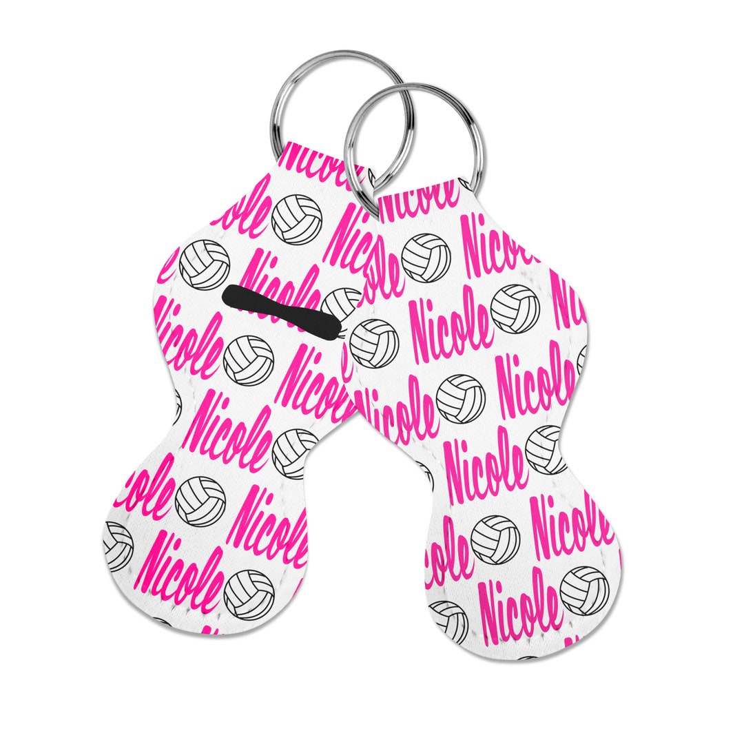 Personalized Volleyball Chapstick Holder Custom Volleyball Chapstick