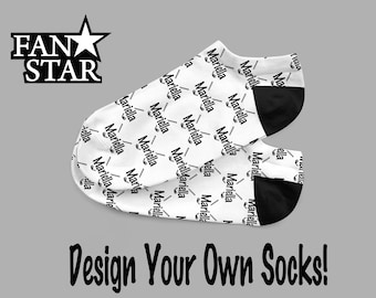 Personalized GOLFER Socks - Custom Golfer Socks - Crew No Show Socks