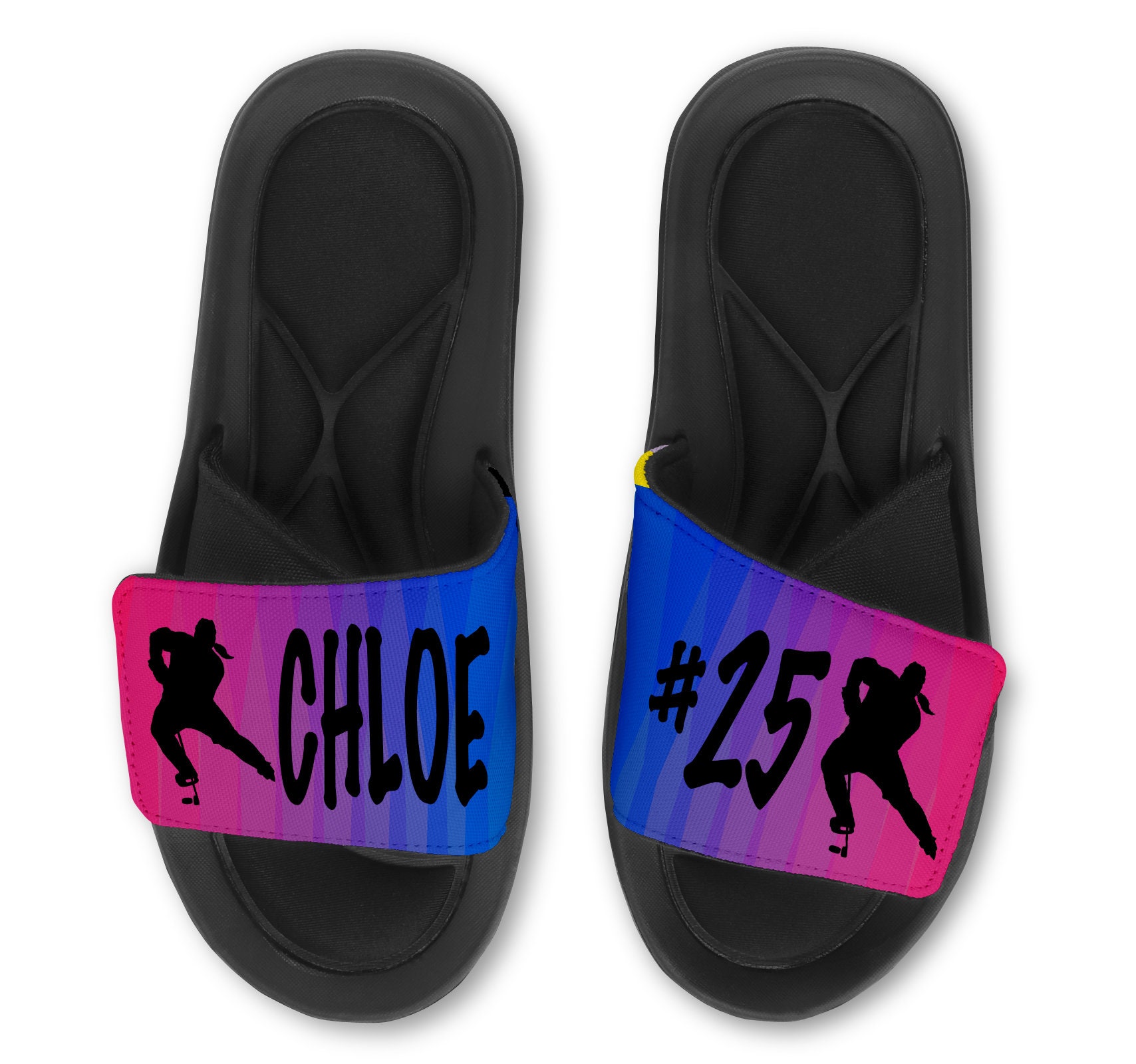 personalized hockey slides