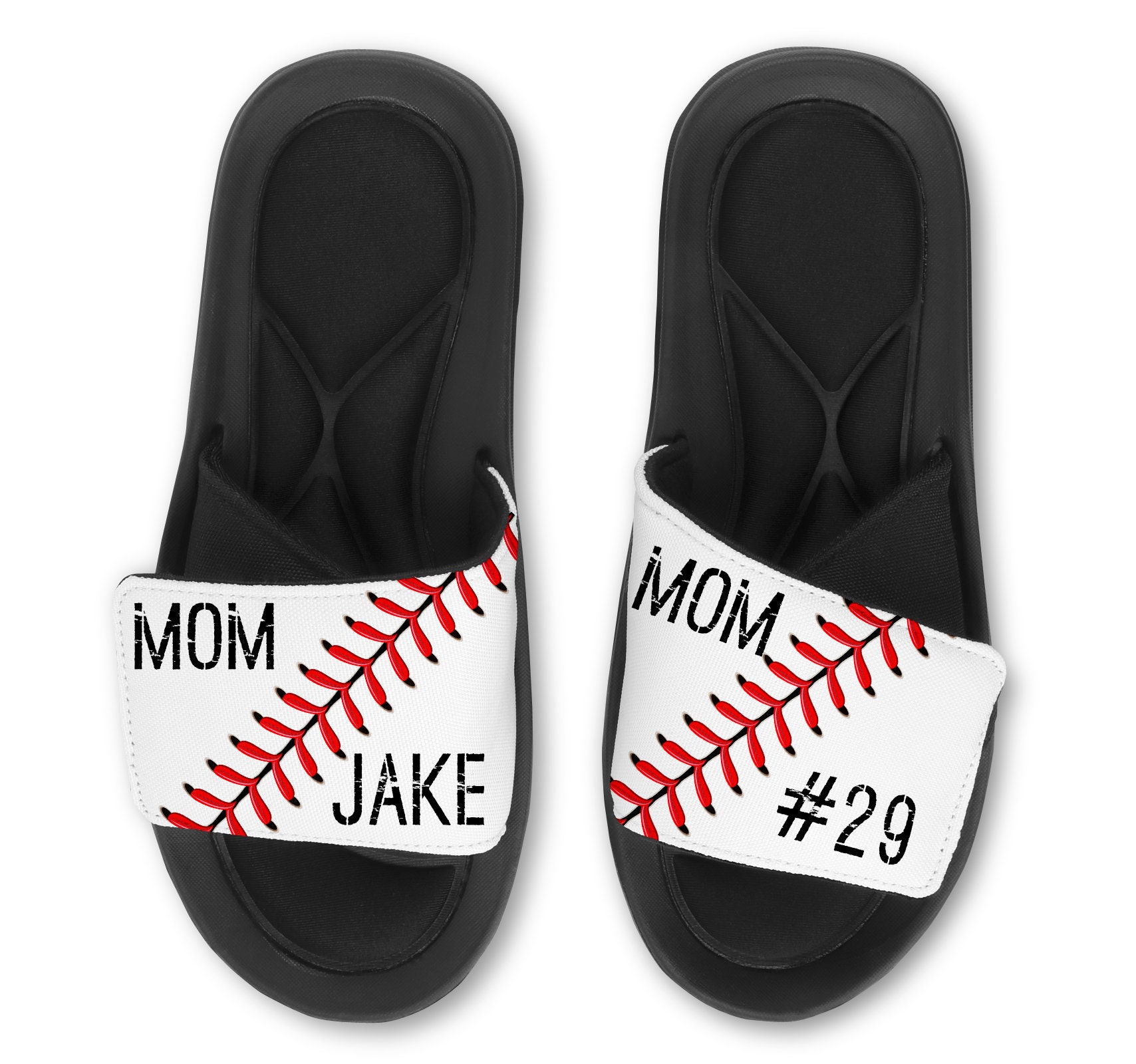 Custom Baseball MOM Slides Flip Flops Sandals Custom - Etsy