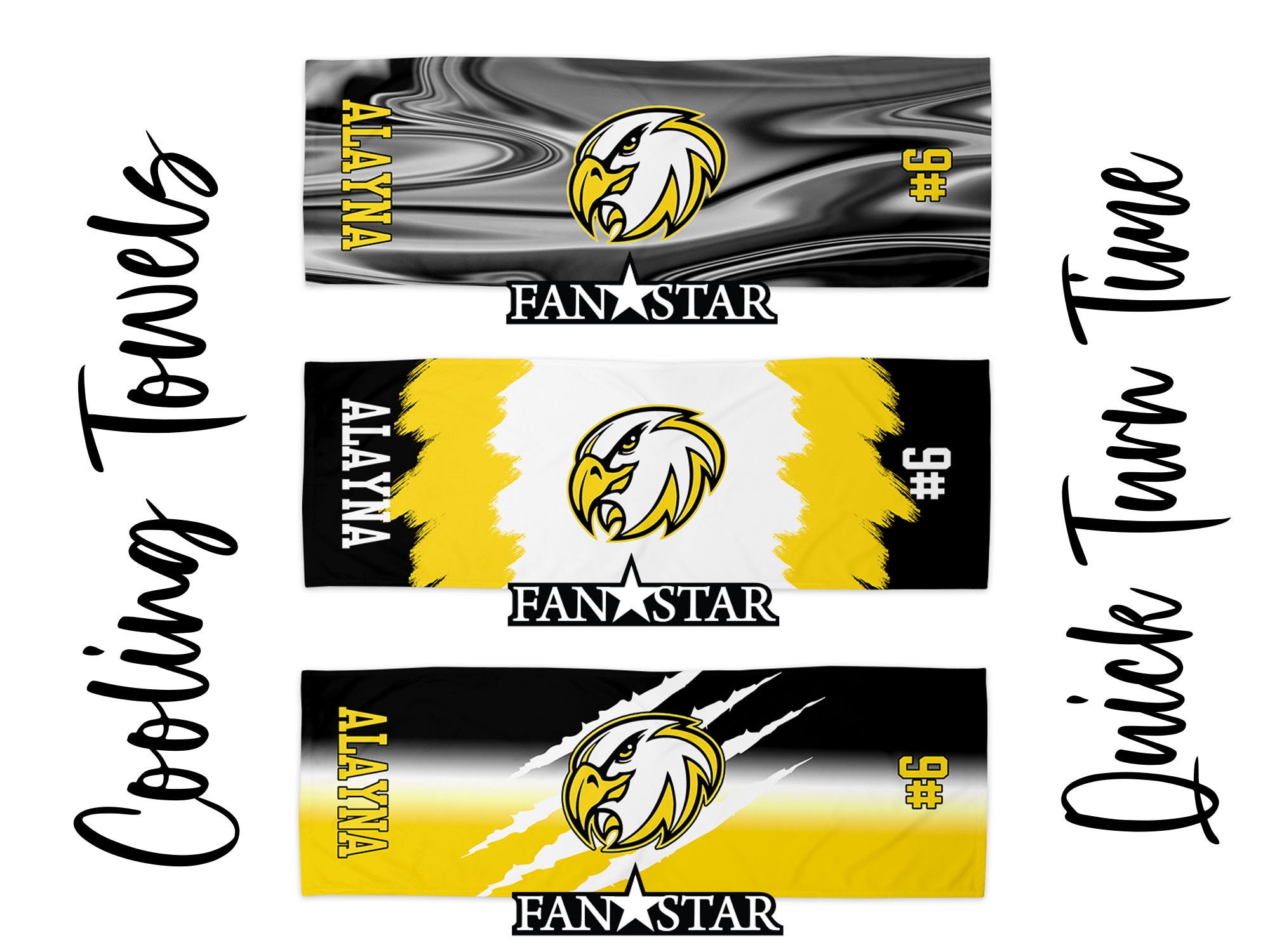 Personalized Cooling Towels Perfect for Sports, Add Your Logo and Names, Choose Your Colors, Perfect for all Sports to Keep Yourself Cool
