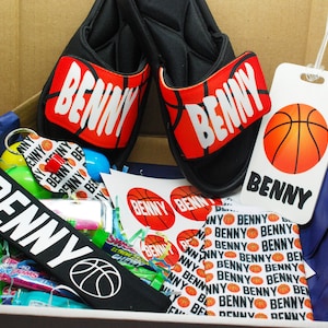 Personalized BASKETBALL Gift Box - Perfect Birthday Gift Box! Option to add Custom Slides - Basketball Valentine&#39;s Day Gift Box