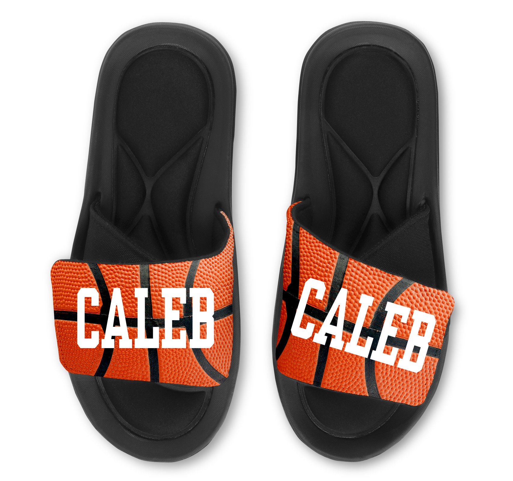 Personalized BASKETBALL Slides Flip Flops Sandals Customize Etsy
