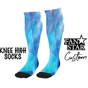 Personalized Celestial Knee High Socks, Custom Celestial Knee High Socks, Great Team Gift for Soccer, Softball, Basketball, Lacrosse