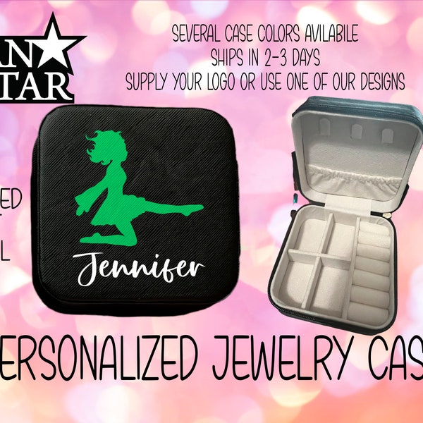 Personalized Irish Dance Travel Jewelry Box Perfect for Sports Bags to Keep Valuables Safe and Clean