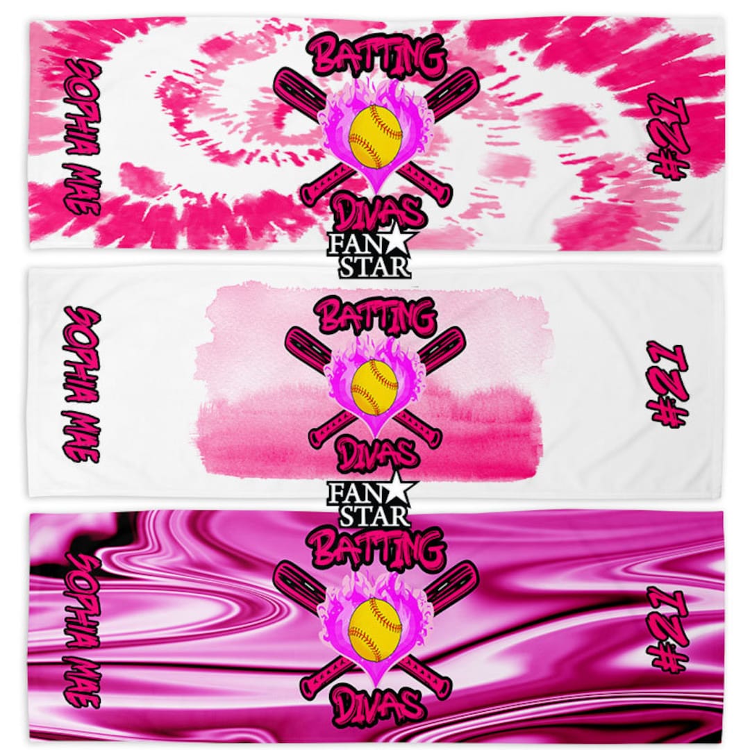 Personalized Softball Cooling Towels Perfect for Sports, Add Your Logo