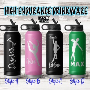 Personalized Baton Twirler Water Bottle Engraved, Baton Twirling Water Bottle, Stainless Steel for Long Lasting Cold or Hot Drinks