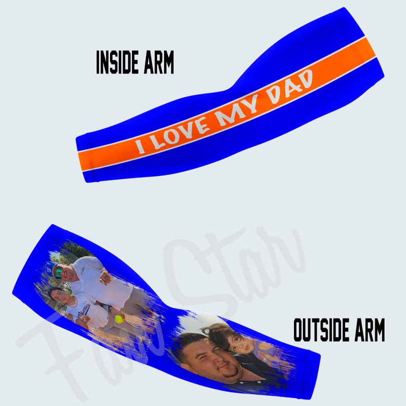 Custom Picture Arm Sleeves, Love My Mom, Great for Mother's Day, Sleeves for Kids and Adults, Baseball, Softball, Lacrosse, Soccer Gift image 9