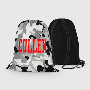 Personalized Camo Drawstring Bag - Custom Camo Drawstring Bag - Choose Your Colors!!