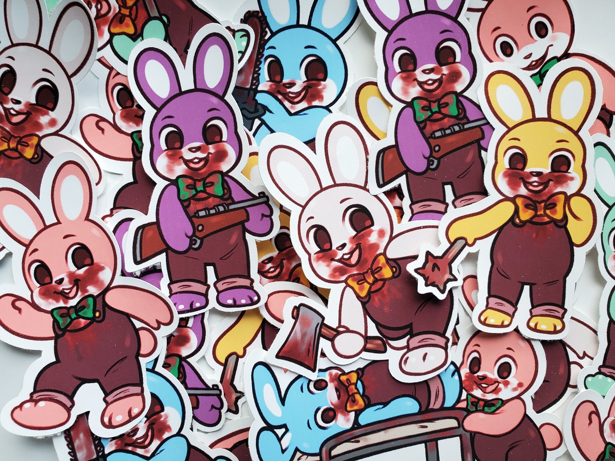 Robby Rabbit Label Sticker For Notebook Robbie the Rabbit Stickers - Etsy