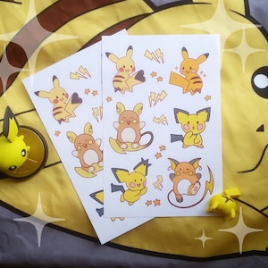 Pika Family and Friends Sticker Sheet