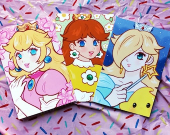 Mario Gals Mini Prints