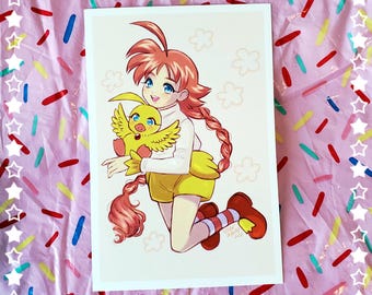 Princess Tutu Ahiru Mini Print