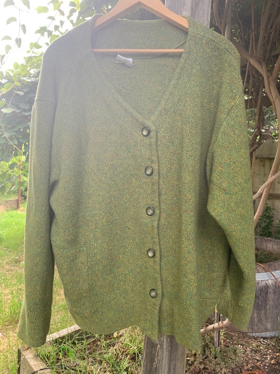 Grunge green sweater
